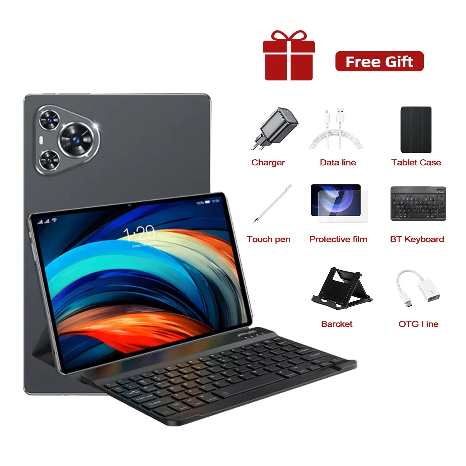 2026 Pad 16 Pro 12 inch Tablet Android 16 GPS WIFI 24GB 2TB 20000mAh 5G Dual Card Snapdragon 8gen3 10 Core Original Android Tab