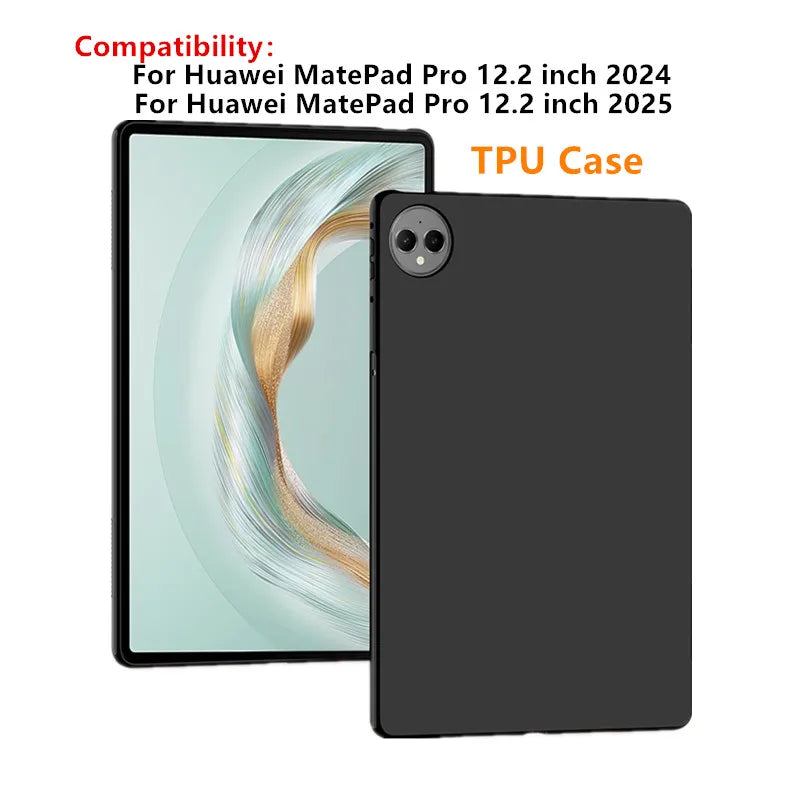 For Huawei MatePad Pro 12.2 inch 2025/2024 Protective Case Airbag Silicone Cover Tablet funda MRDI-W00/MRO-W00 12.2" TPU shell