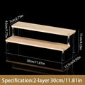 Wooden Transparent Display Rack, Perfume Storage Rack, Multi-Functional Decoration Rack, Used for Cosmetics, Nail Polish, Dolls