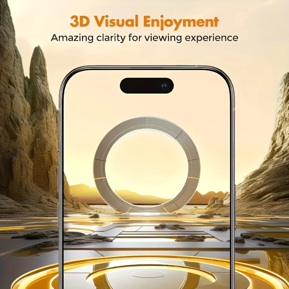 3Pcs Privacy Tempered Glass Screen Protector for iPhone 17 Pro Max 17 16 15 Pro Dust-Free Installation Anti-Spy Protectors