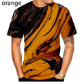 New fashion 3D rainbow corlorful Printing Black And White Vertigo Hypnotic Short-sleeved T-shirt Men Women Tops pullover Tees
