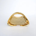 Glamour Chain Acrylic Clutch – Luxury Metallic Crossbody Evening Bag for Women