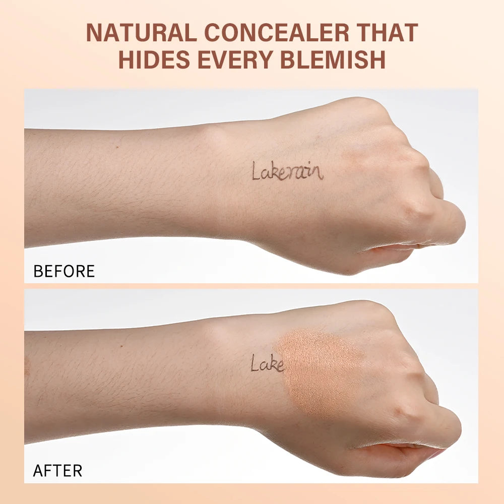 Lakerain Under Eye Brightener Concealer Cream Hydrating Brightener Concealing Highlighting Coverage Color Correction Cosmetics