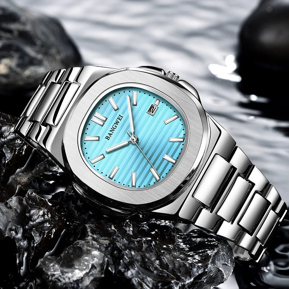 2026 New LIGE Luxury Watch Men Business Waterproof Male Clock Luminous Date Stainless Steel Square Quartz Men Watch Reloj Hombre