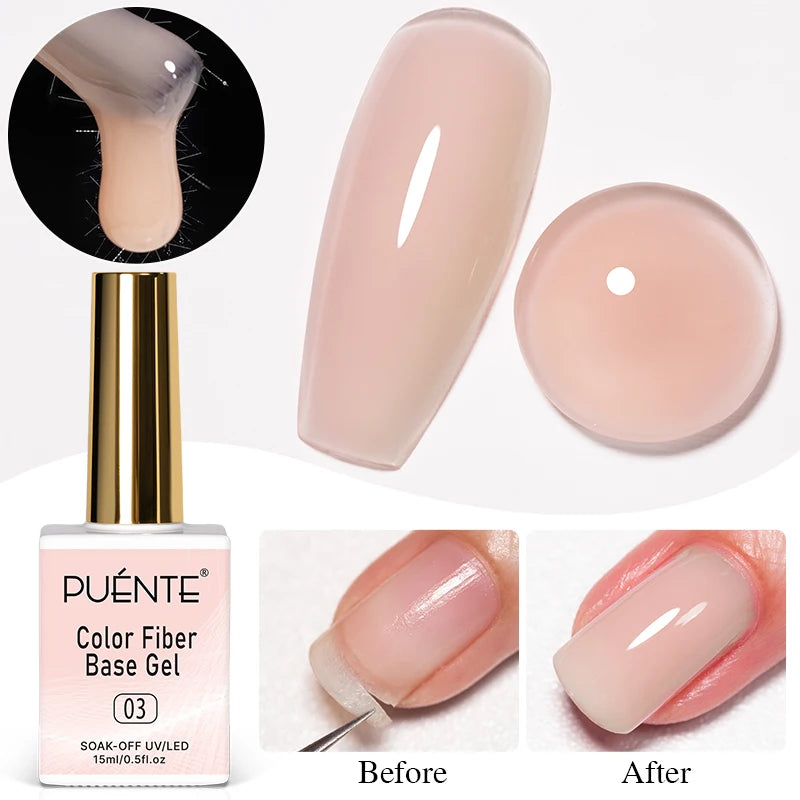 MIG & MIK STYLE™ Fiber Base Gel Nail Strengthener (15ml)