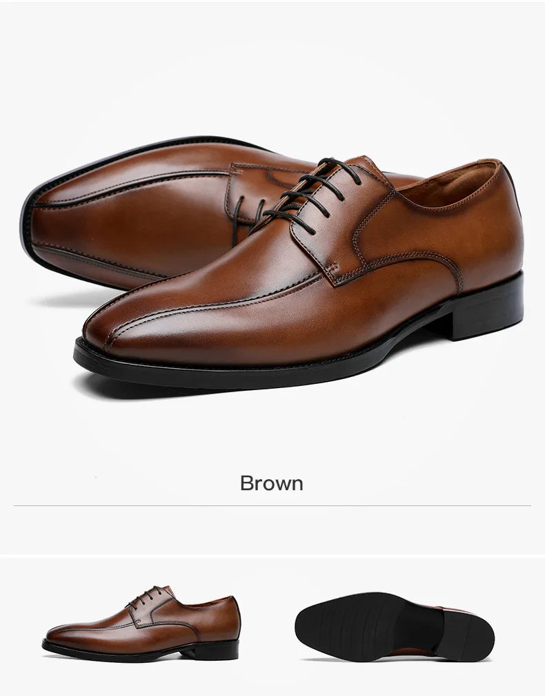 High Quality Handmade Oxford Dress Shoes Men PU Leather Suit Shoes Footwear Wedding Formal Italian Shoes Hot 2026 New