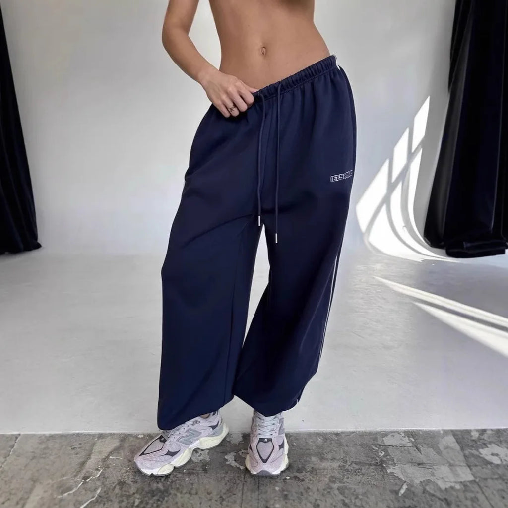 MIG & MIK STYLE™ Women's Retro Stripe Wide Leg Trousers