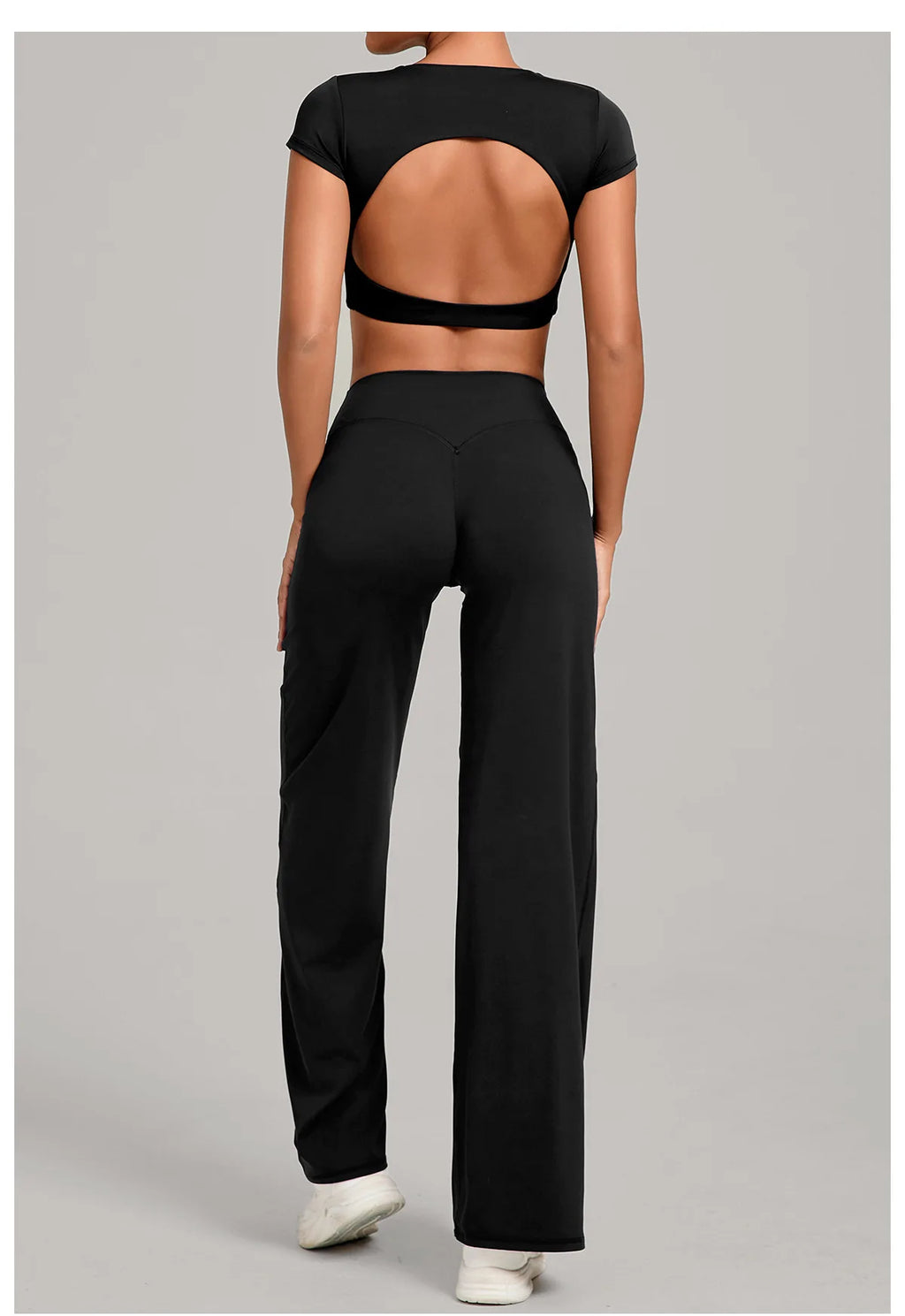2PCS Yoga Set Women Tracksuit Workout Set Gym Clothes Push Up Fitness Short Sleeves Running Sportwear Sport Outfit Leggings Suit