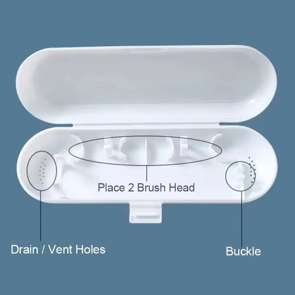 Travel Electric Toothbrush Storage Box Portable Case Electric Toothbrush Handle Universal Case Butterfly Letter Pattern