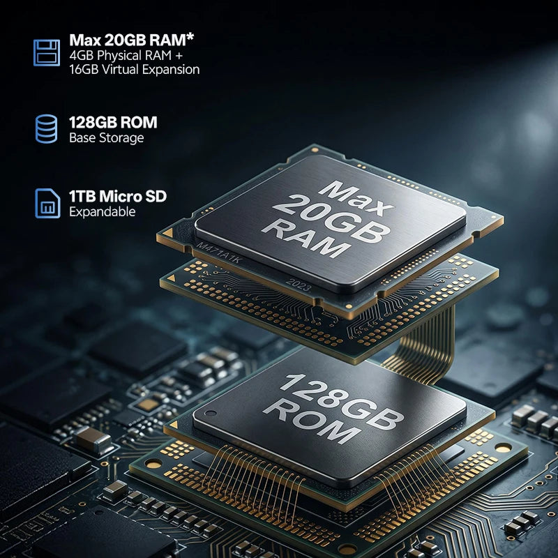 SVITOO Tablet 2026 Android 16 11 Inch 90Hz HD IPS Screen Unisoc T7250 Octa-Core Processor 4GB Physical RAM + 16GB Virtual RAM 128GB ROM 1TB Expandable 8800mAh Battery 2.4GHz 5GHz Dual Band WiFi 5 Bluetooth 5.0 GPS Widevine L1