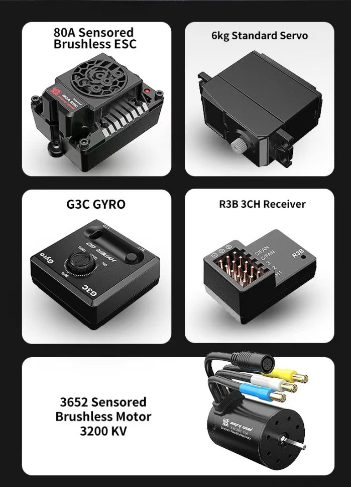 MJX Hyper Go 10303 10304 1:10 Scale Brushless RC Car 70KM/H High-Speed Off-road Racing Car 2.4G Remote Control Drifting Vehicle