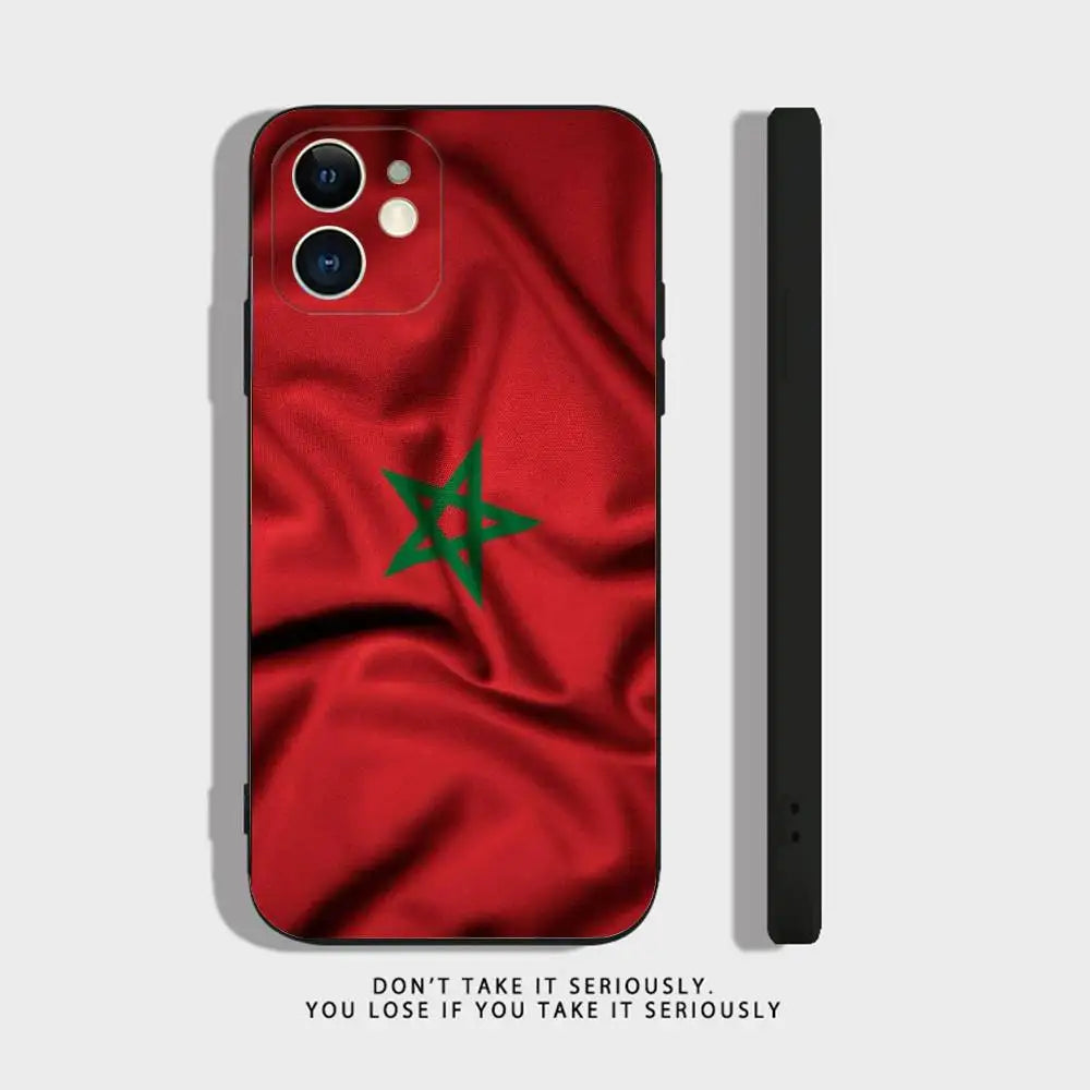 MIG & MIK STYLE™ Morocco Flag Soft TPU Shockproof Phone Case