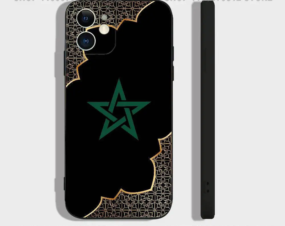 MIG & MIK STYLE™ Morocco Flag Soft TPU Shockproof Phone Case