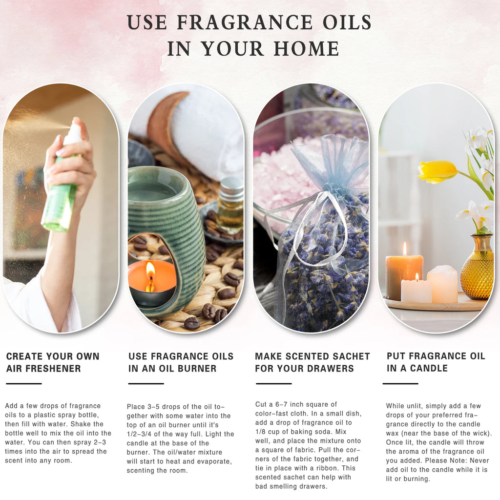 PHATOIL 10ml Coconut & Vanilla Fragrance Oil For Diffuser Aromatherapy White Musk Bubble Gum Baby Powder Fragrance Aroma Oils