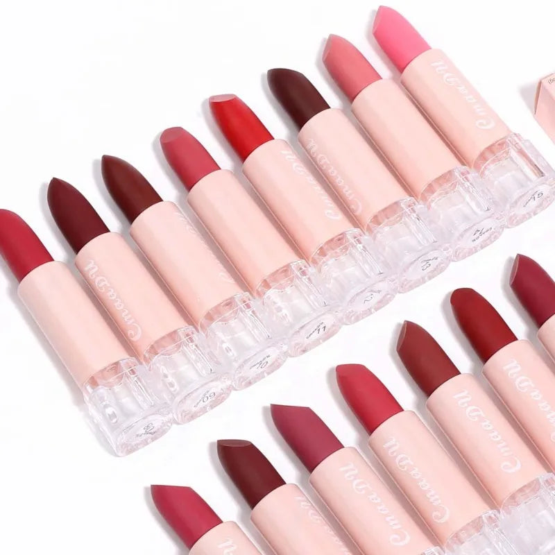 15 Color Lipstick Waterproof Long Lasting Matte Velvet Sexy Red Beauty Lip Gloss Nude Glitter Lip Gloss Rich Red Lip Tint Makeup