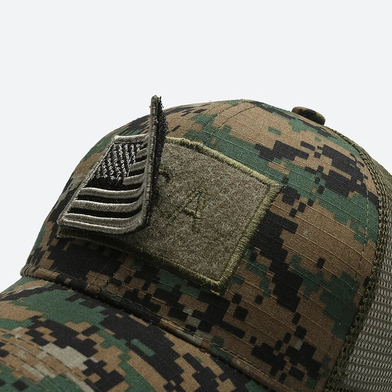 MIG & MIK STYLE™ Tactical American Flag Camouflage Baseball Cap