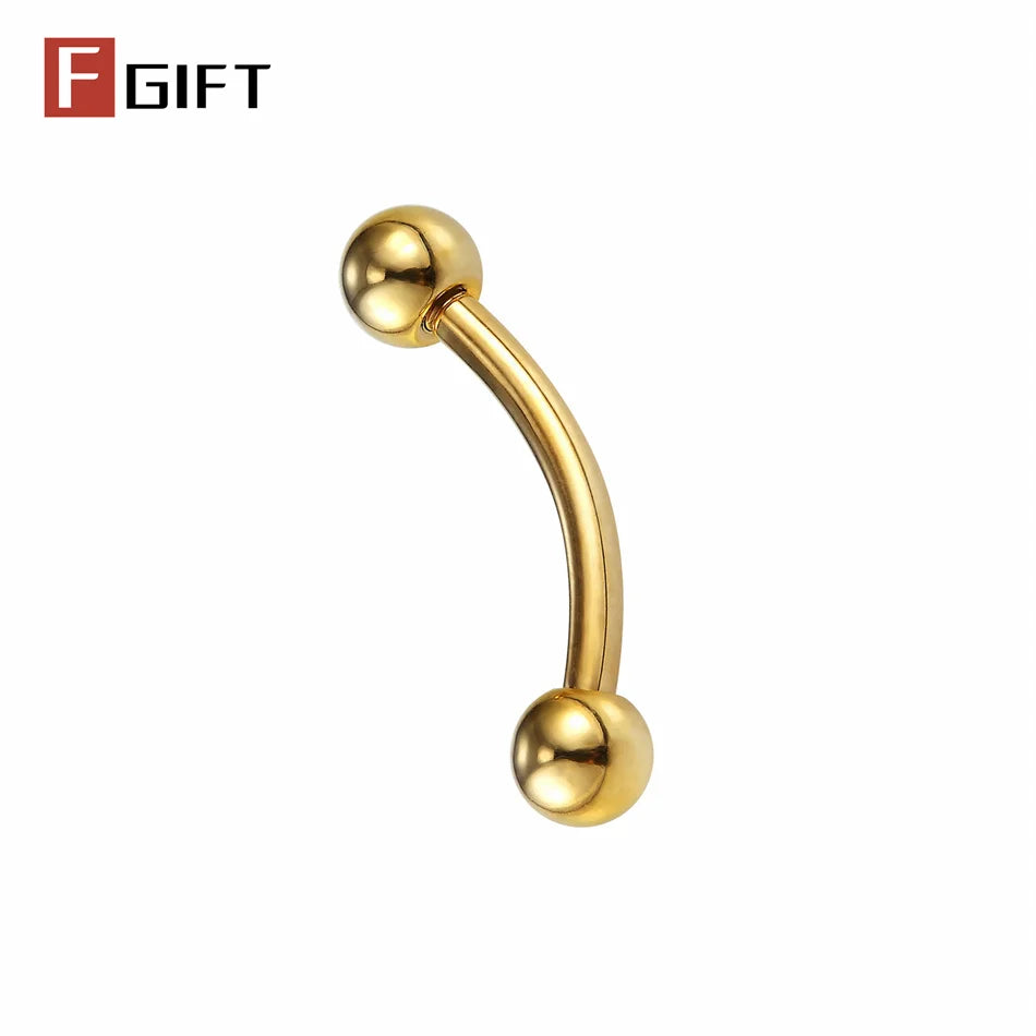 Gold Titanium Piercing Jewelry Set — MIG & MIK STYLE™
