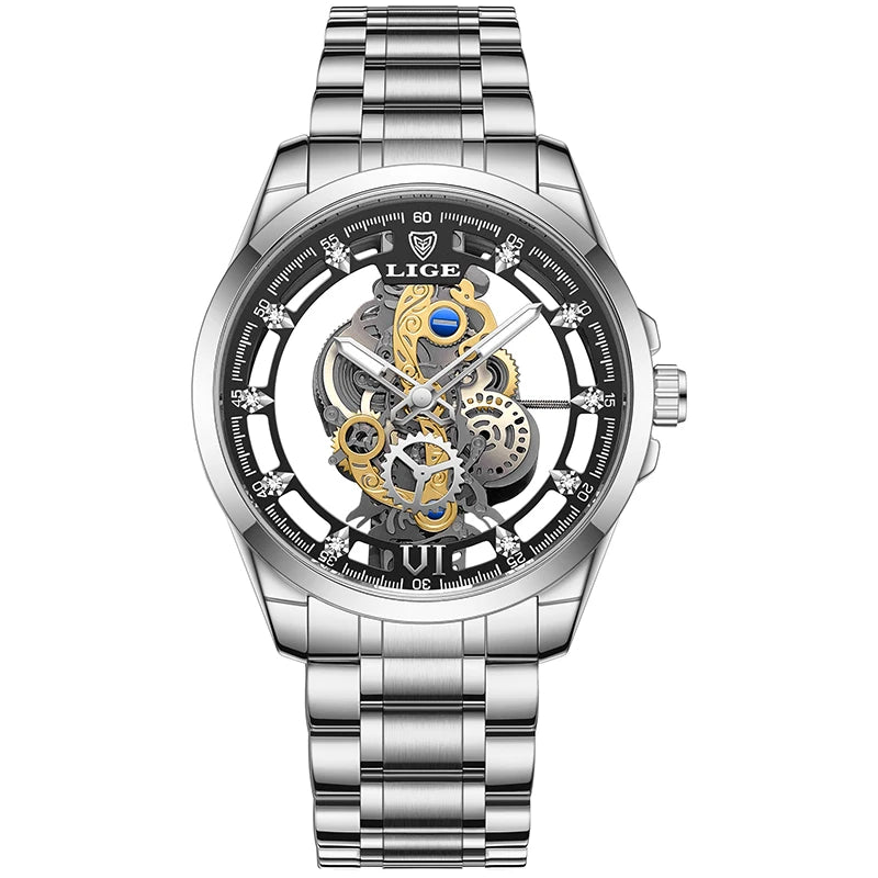 MIG & MIK STYLE™ Gold Skeleton Quartz Watch