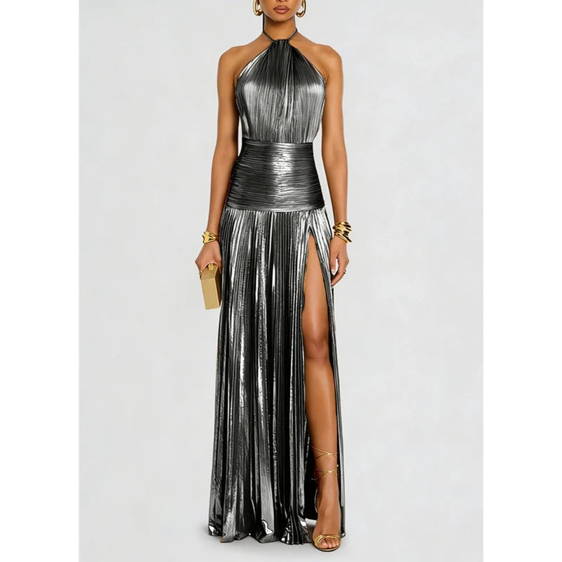Luxury Off-Shoulder Halter Corset Gown
