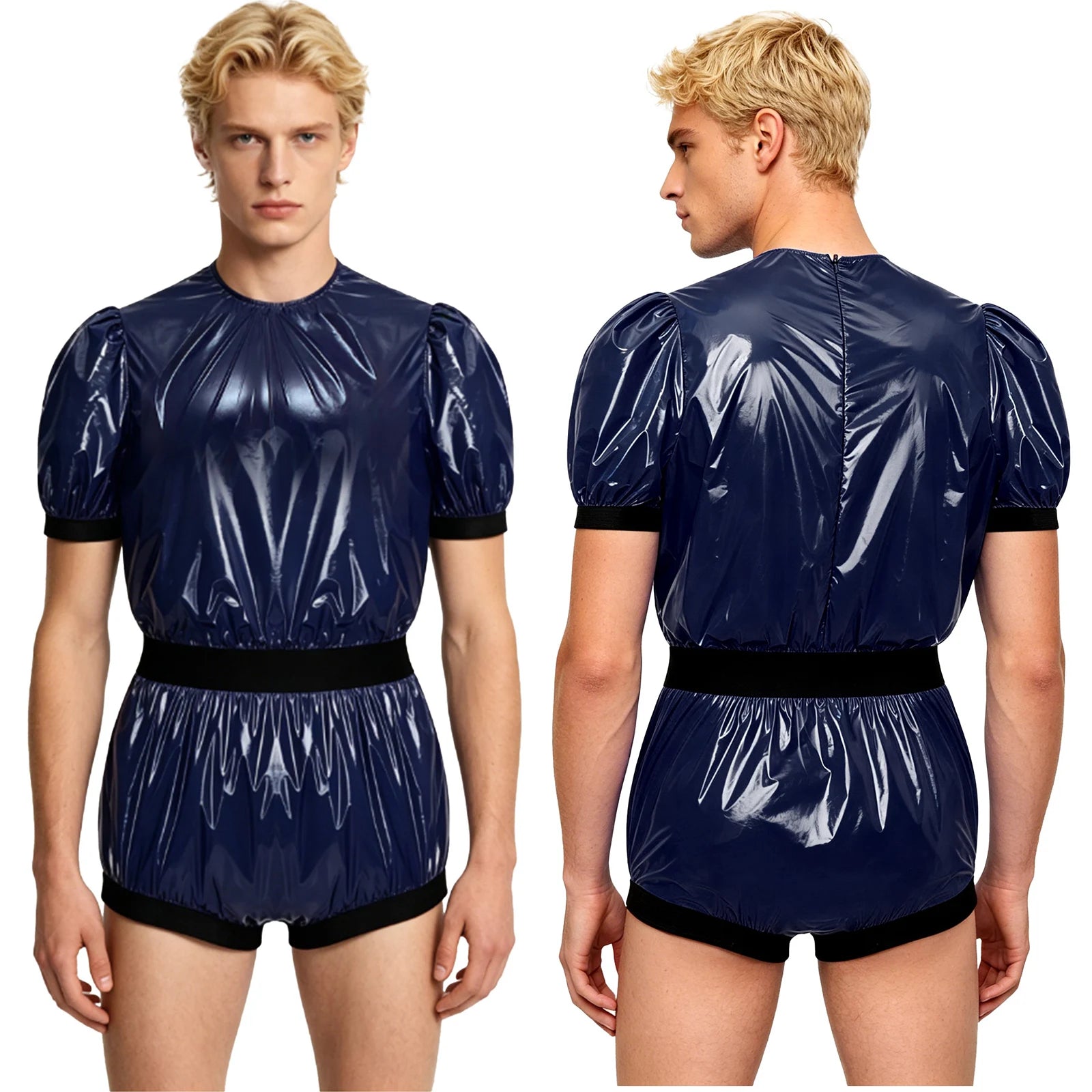 Women Men Waterproof Adaptive Bodysuit Elderly Bedridden Leak-proof Incontinence Diaper Cover Easy-to Wear Rompers Swimsuit