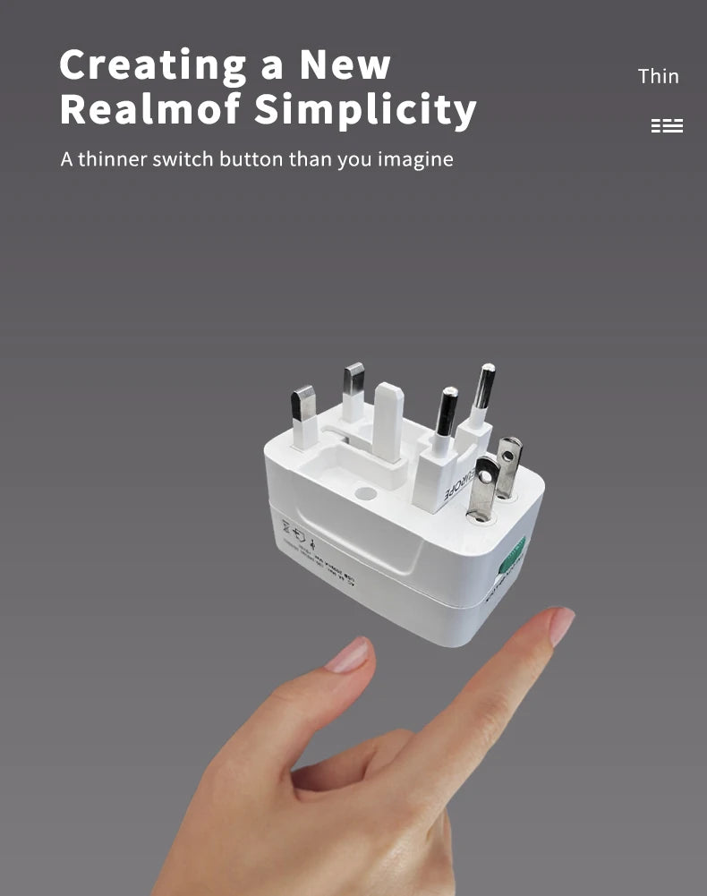 Universal Travel Adapter With 2 USB Ports Power Charger Adapter Outlet Converter Socket Plug Adaptor Connector EU UK US AU