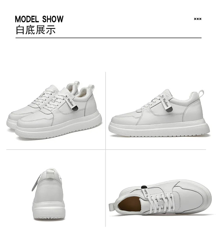 Men Elevator Height Increase Shoes Sneakers Shoes for Men 10cm Sports Casual Invisible Inner Heightening 8cm White Shoes