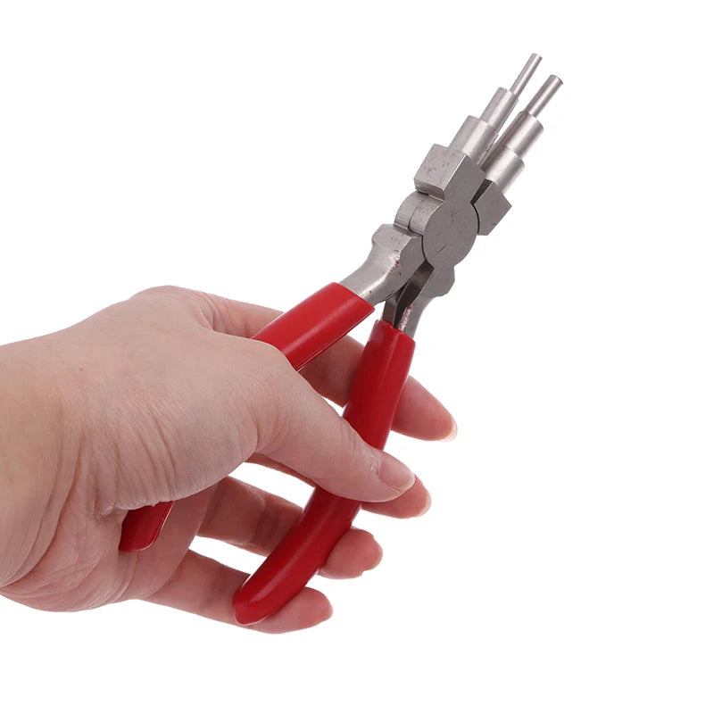 1Pcs 6-in-1 Iron Wire Looping Jewelry Pliers Bail-Making Pliers With Grip Handle For DIY Ring Making Loops And Jump Rings Tools
