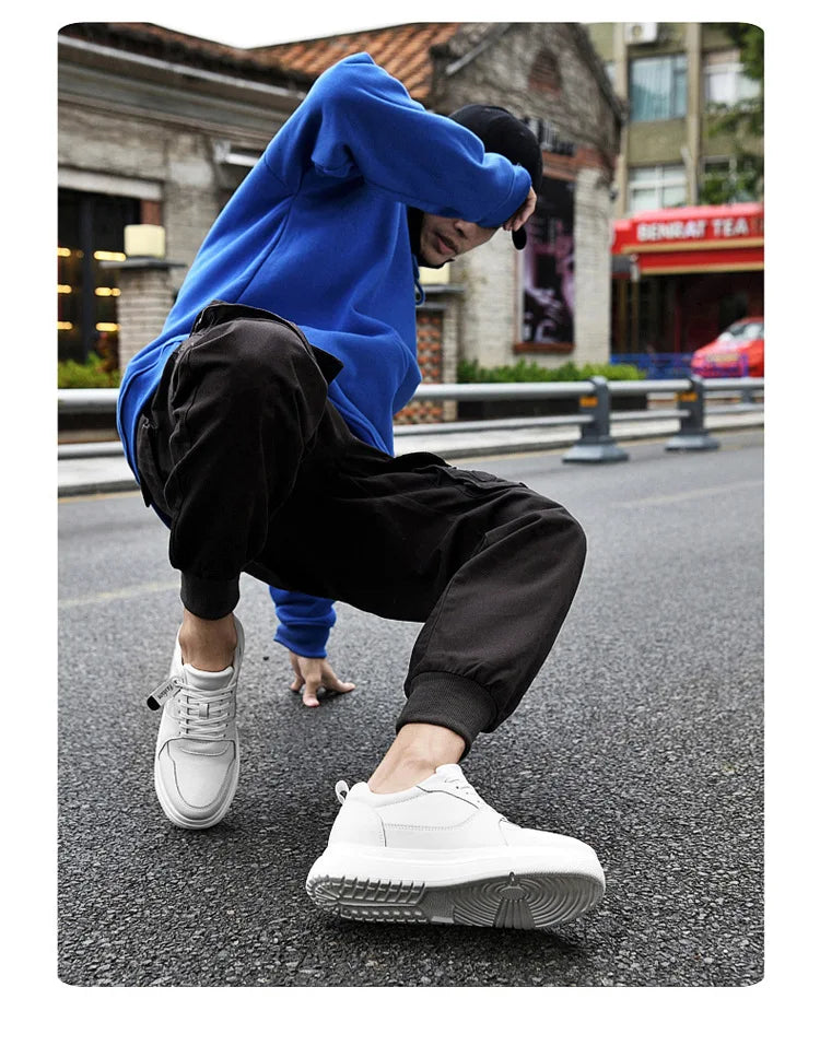 Men Elevator Height Increase Shoes Sneakers Shoes for Men 10cm Sports Casual Invisible Inner Heightening 8cm White Shoes