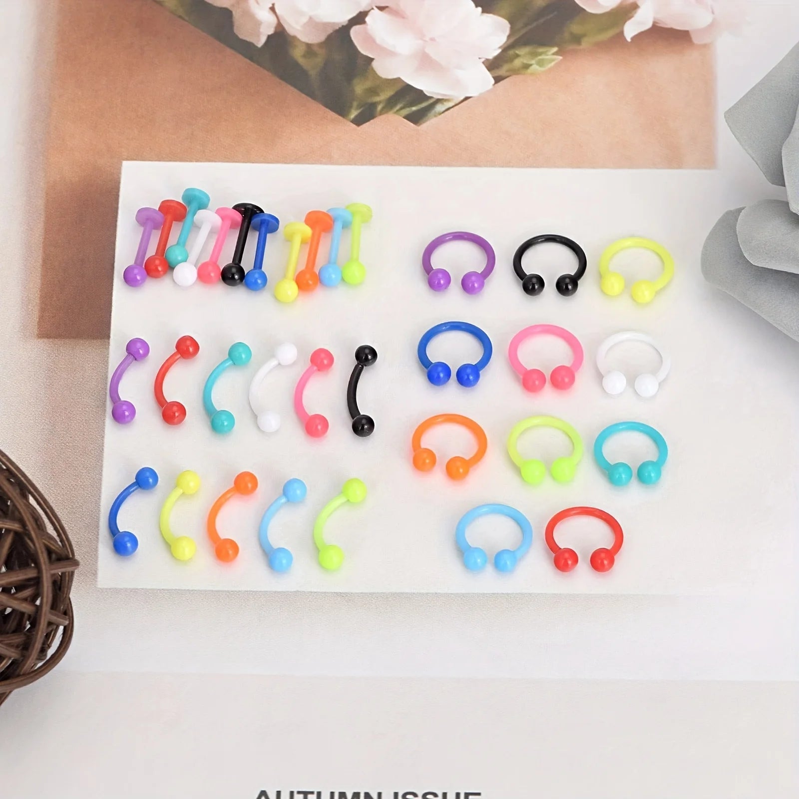Flexible Bioflex Curved Barbell Piercing Set — MIG & MIK STYLE™