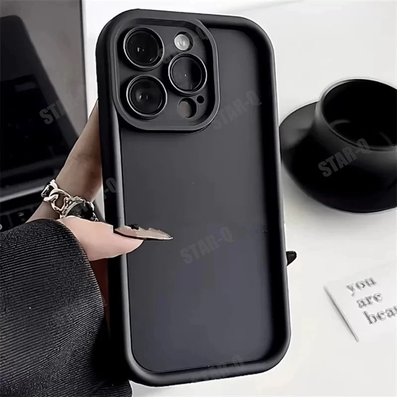 For Xiaomi Mi 13 Lite 5g Matte Soft Silicone Case On Mi13 13lite Airbag Bumper Shockproof Coffee Back Cover Xiaomi13lite 2024