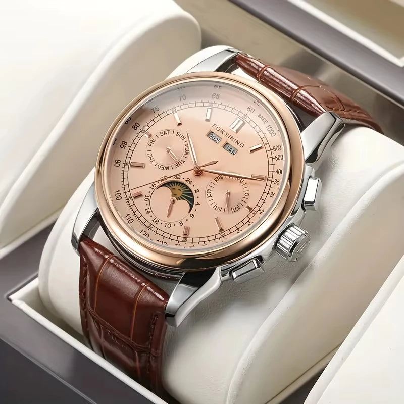 MIG & MIK STYLE™ Retro Moon Phase Automatic Watch