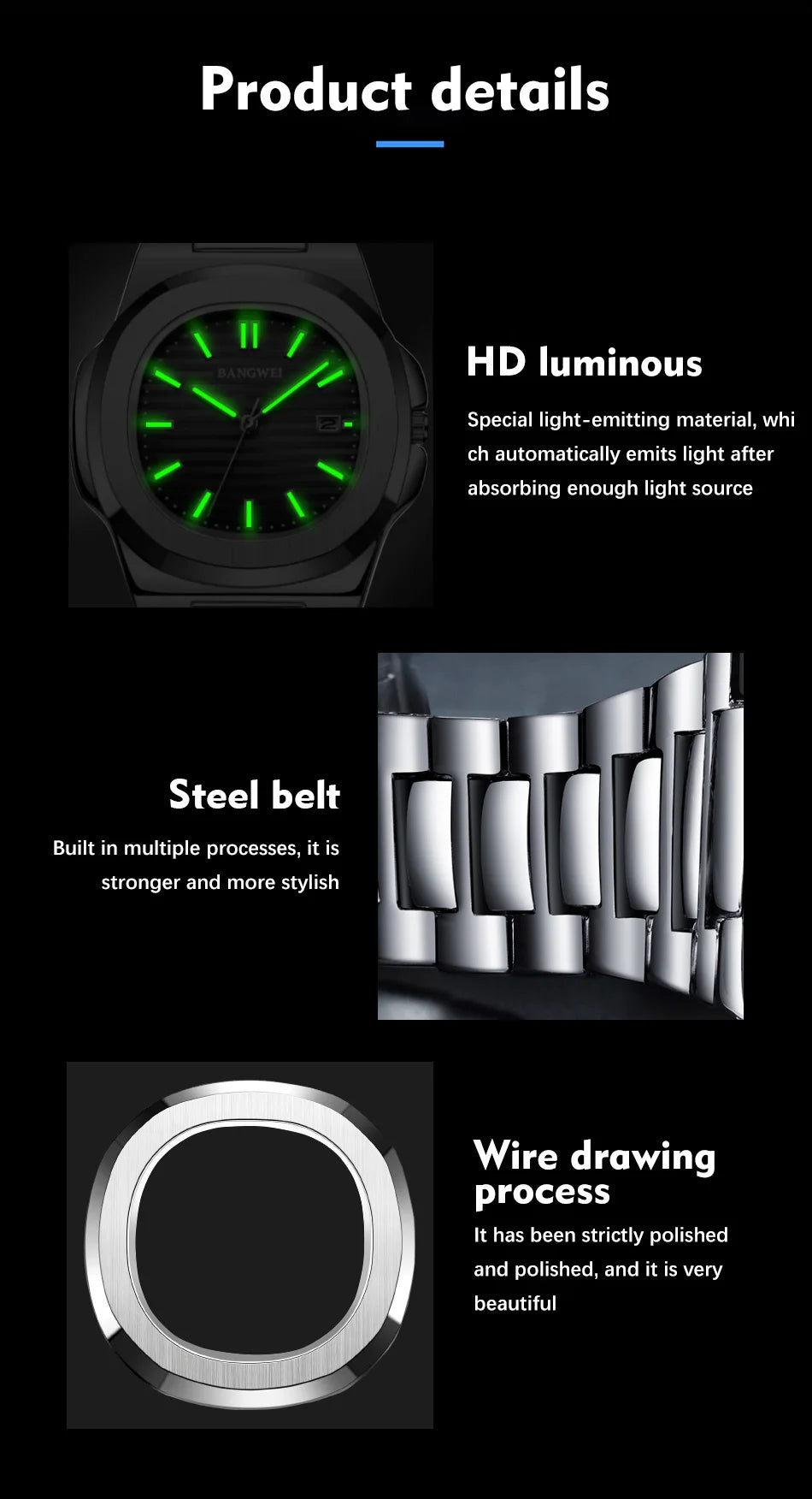 2026 New LIGE Luxury Watch Men Business Waterproof Male Clock Luminous Date Stainless Steel Square Quartz Men Watch Reloj Hombre