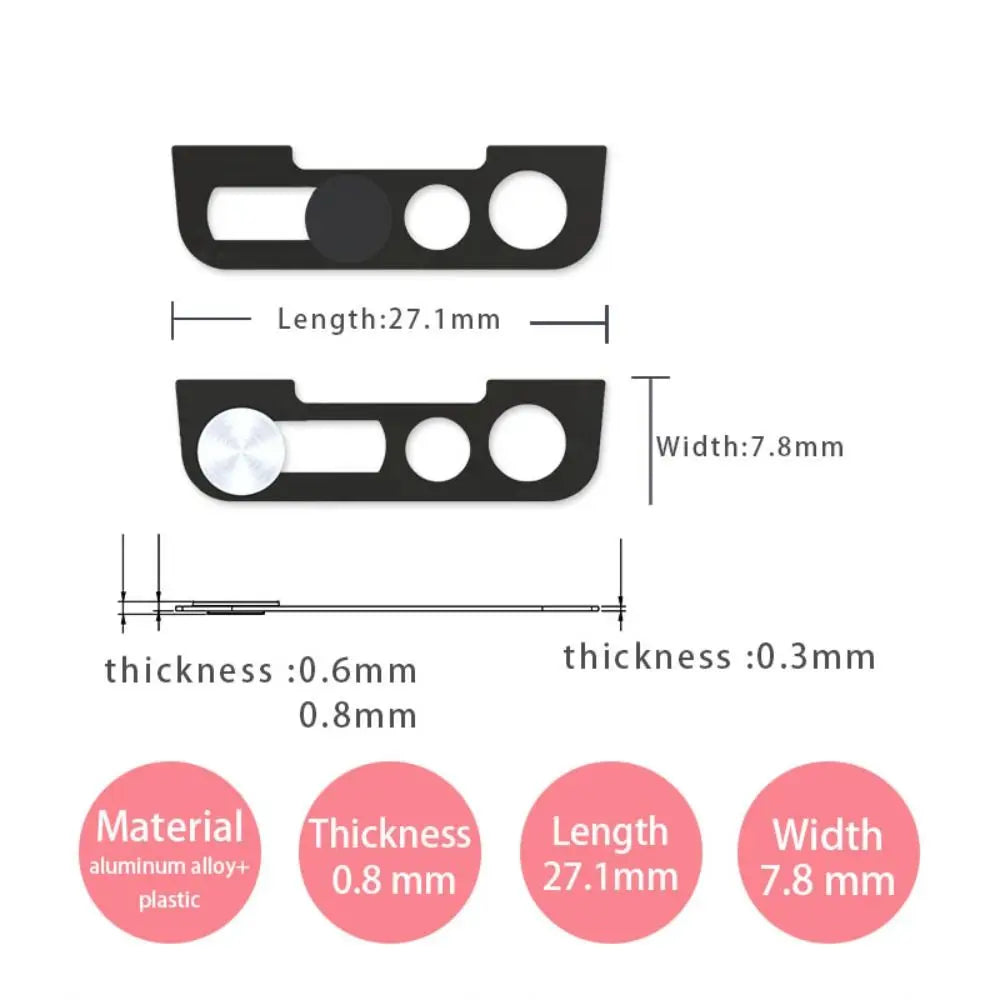 3PCS Metal Webcam Cover Phone Lens Stickers for iPhone 14 14 ProMax Plus Privacy Slider Camera Cover for iPhone 14 Series