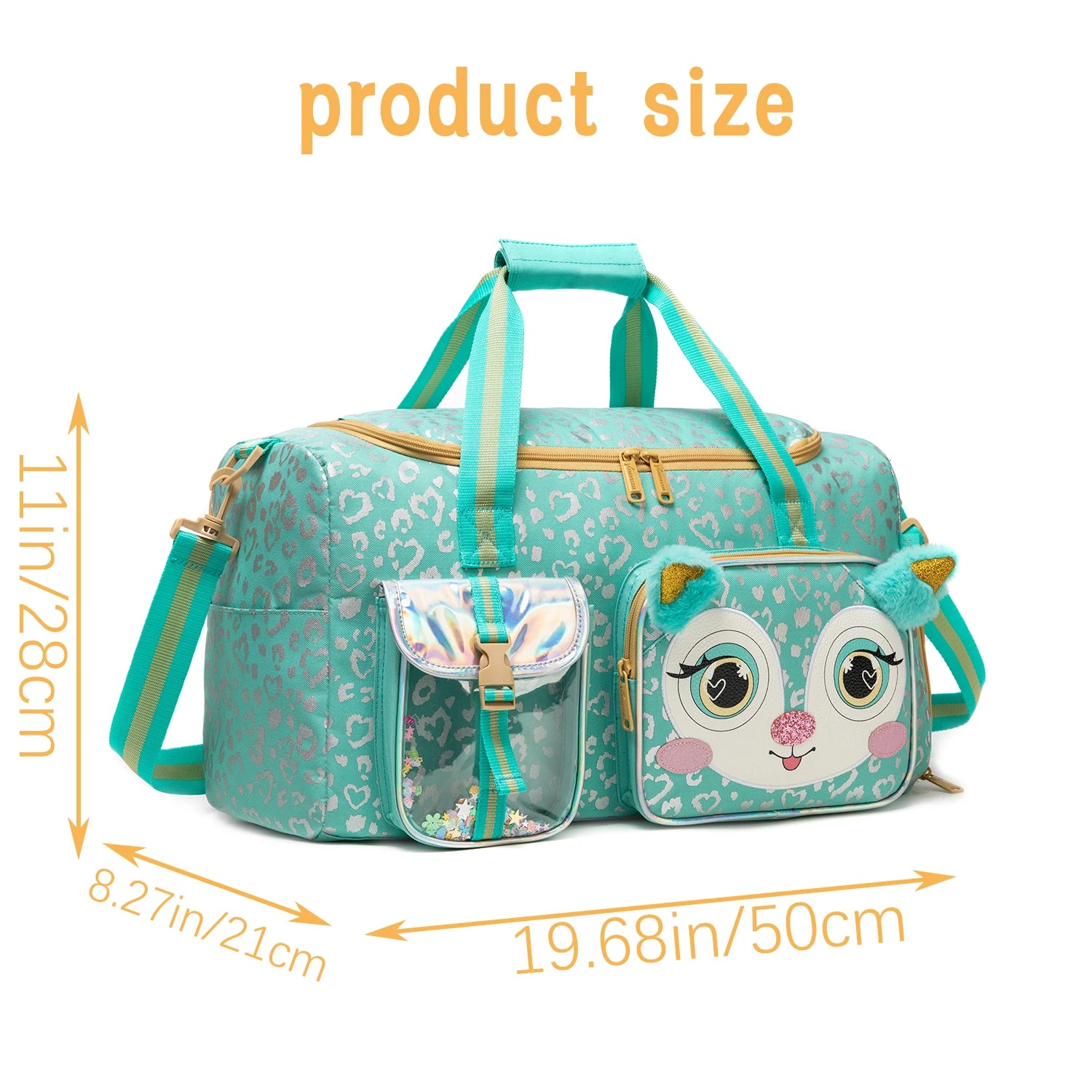 Travel Bag for Kids,Girls Duffle Bag Sleepover Bag for Girls,Gym Bag Sports Duffel Bag,Dance Bag for Girls With Shoe Compartment