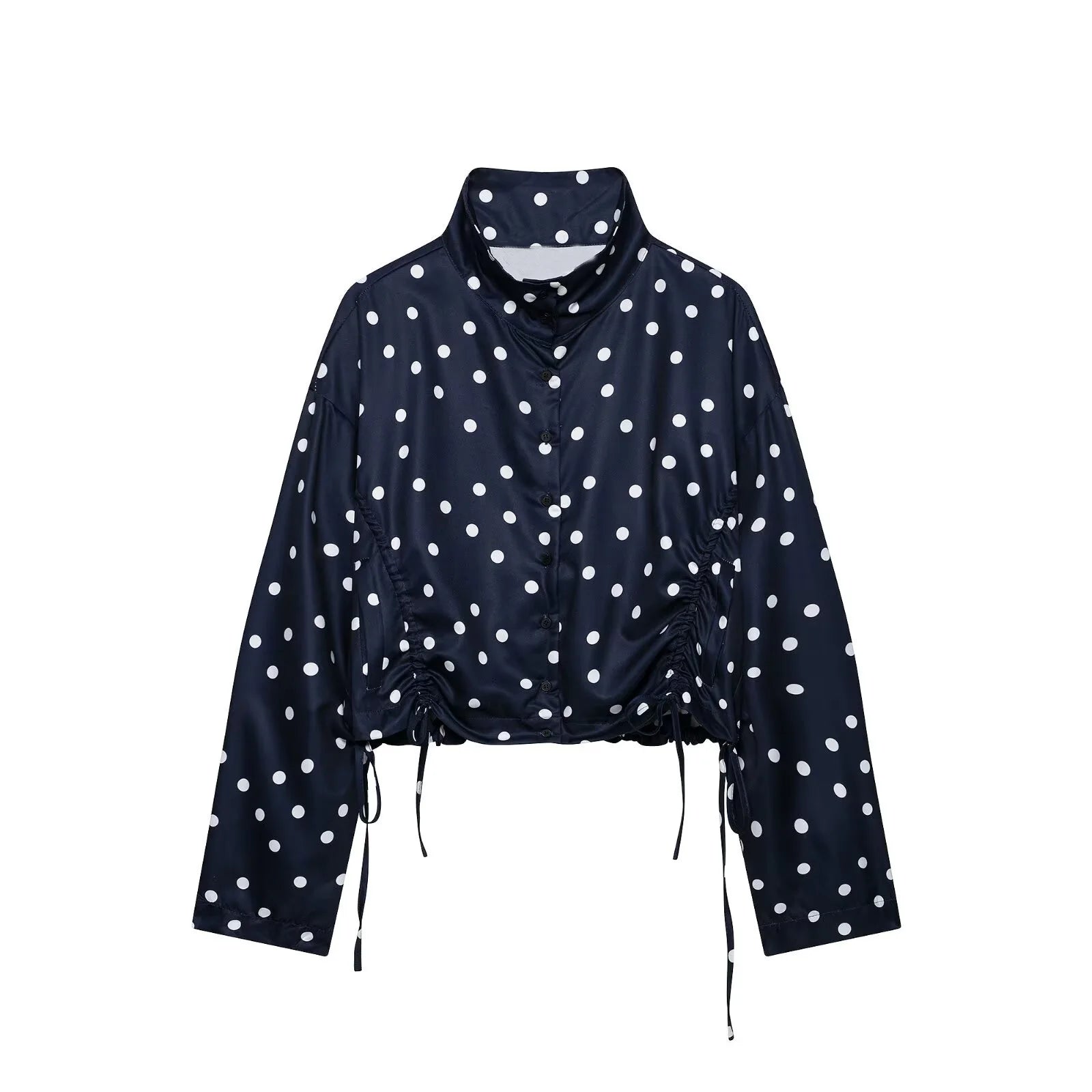 MIG & MIK STYLE™ Polka Dot Tie-Front Jacket
