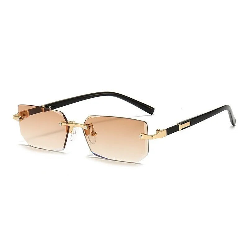 MIG & MIK STYLE™ Retro Rimless Rectangle Sunglasses