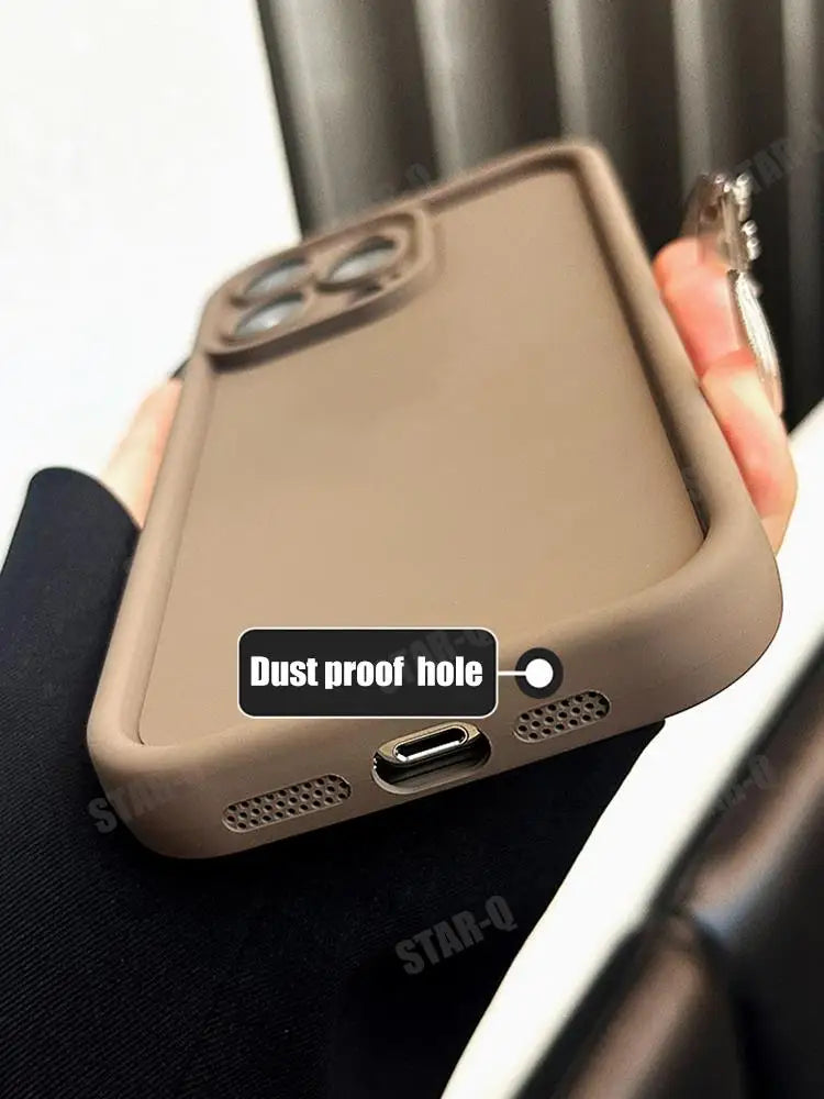 For Xiaomi Mi 13 Lite 5g Matte Soft Silicone Case On Mi13 13lite Airbag Bumper Shockproof Coffee Back Cover Xiaomi13lite 2024