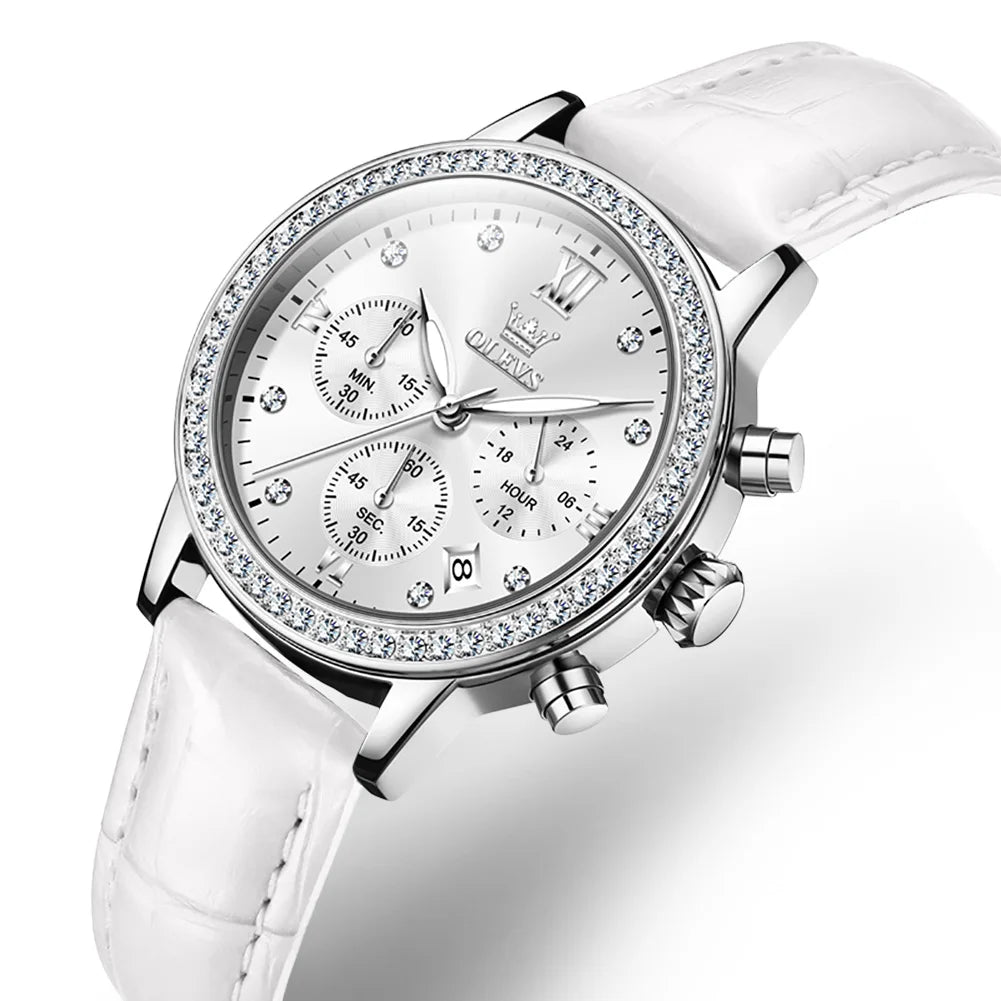 MIG & MIK STYLE™ Women's Rose Gold Diamond Quartz Watch