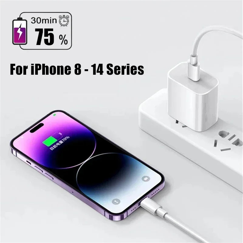 35w PD Fast Charger for iPhone 13 Pro 14 Plus 11 12 mini XS Max XR X for iPad Air Quick Charging Cable C-C Power Adapter