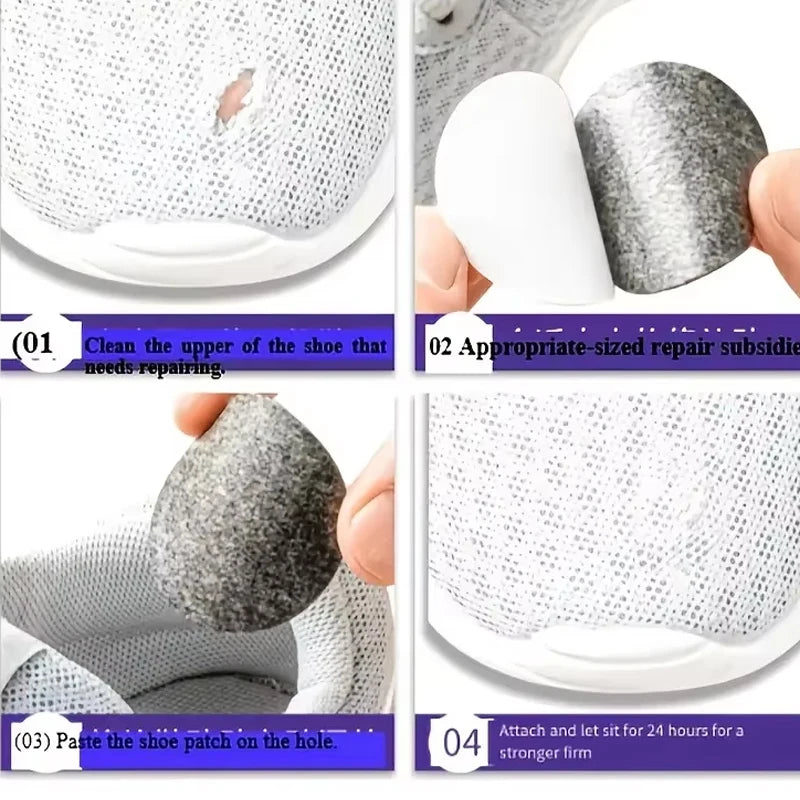 Front patch self-adhesive sneaker mesh patch heel sticker