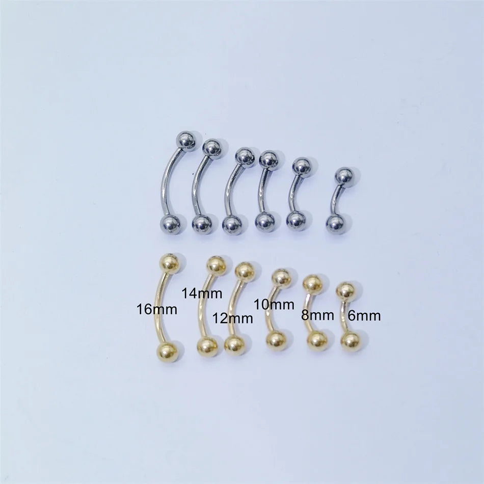 Gold Titanium Piercing Jewelry Set — MIG & MIK STYLE™