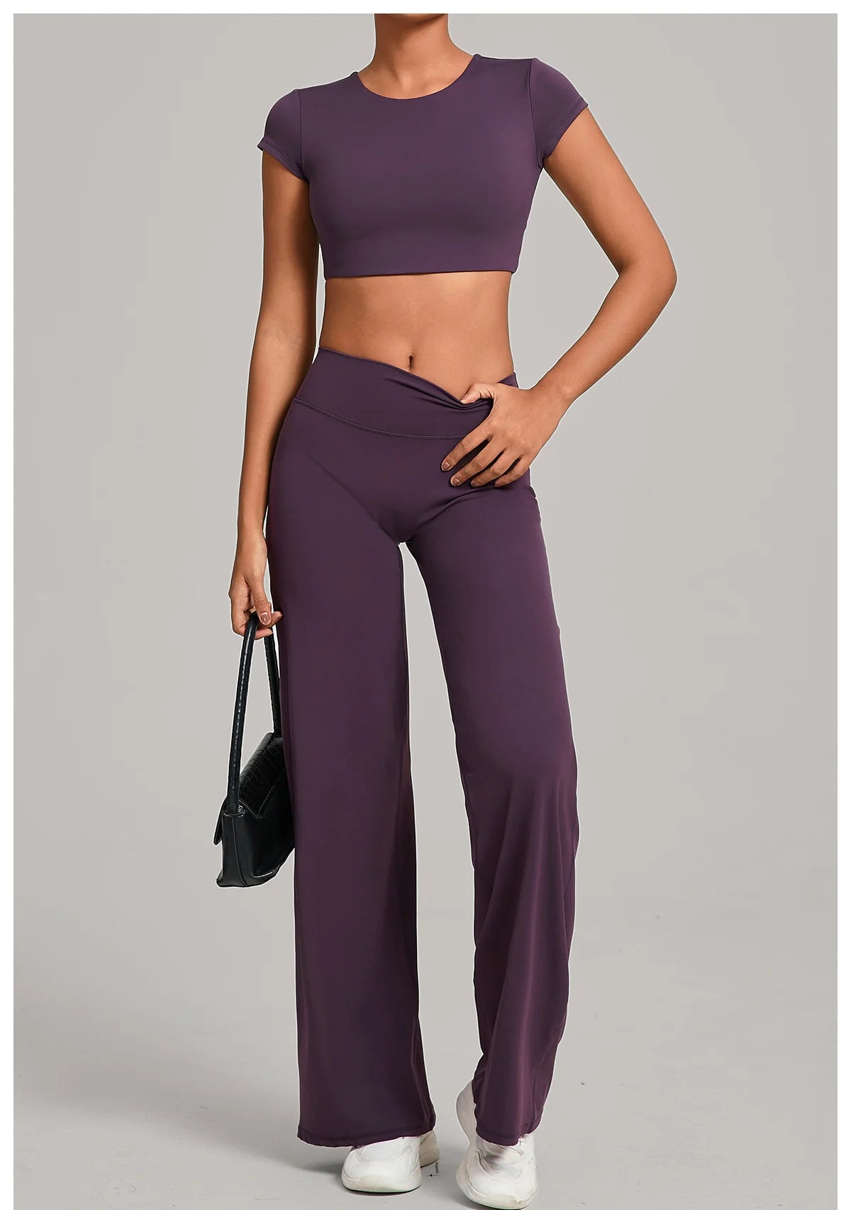 2PCS Yoga Set Women Tracksuit Workout Set Gym Clothes Push Up Fitness Short Sleeves Running Sportwear Sport Outfit Leggings Suit