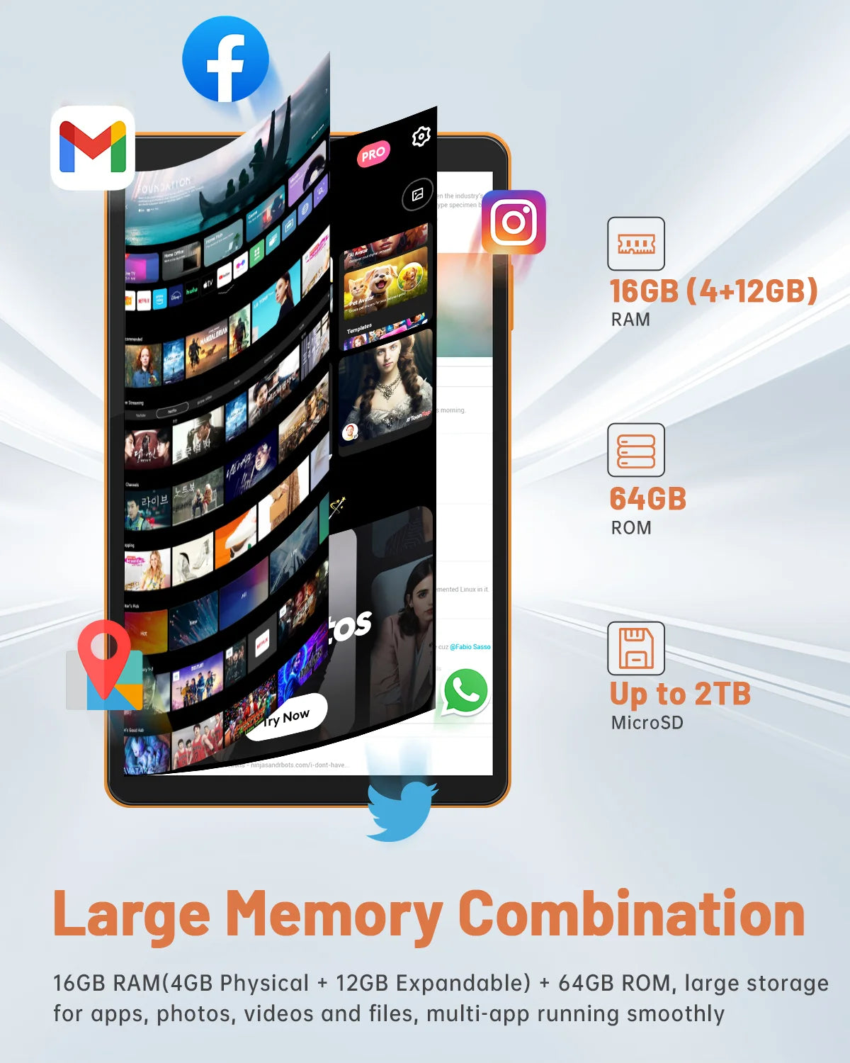 Paitanry Y86 4G LTE SIM Android 16 Tablet 8.68 Inch 1340*800 HD Octa Core 8GB RAM 64GB ROM 5000mAh 2.4G/5G WiFI 2026 New Tablet