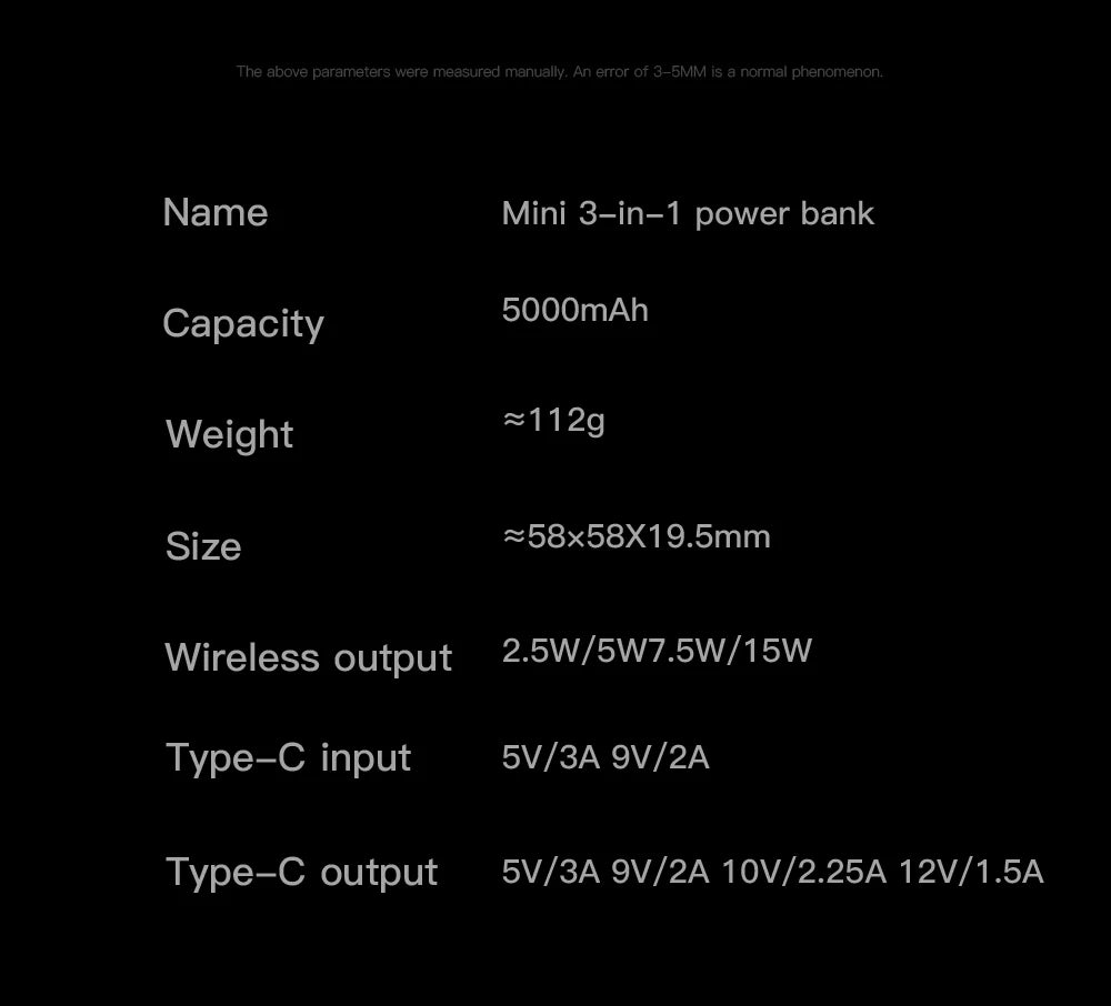 New Mini Portable 5000mAh Power Bank For Magsafe Charger Case Magnetic Wireless Charger Fast Powerbank For iPhone 17 16 iwatch