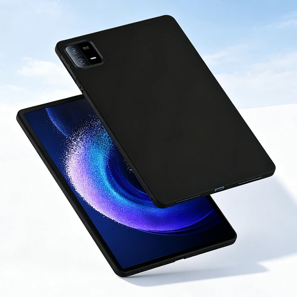 Tzion Case for Xiaomi Pad 6 6s Pro Max 11 12.4 14 inch 2023 2024 Shockproof Ultra Thin Soft TPU Black Shell