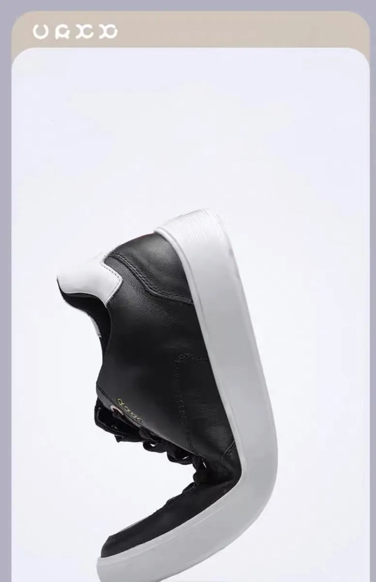 Fashion Men Shoes Men Genuine Leather Shoes Casual Lace-up Shoes Breathable Fashion Sneakers New