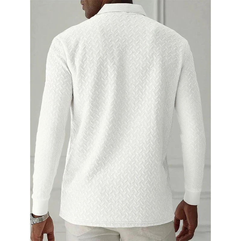 MIG & MIK STYLE™ Executive Long Sleeve Polo Shirt