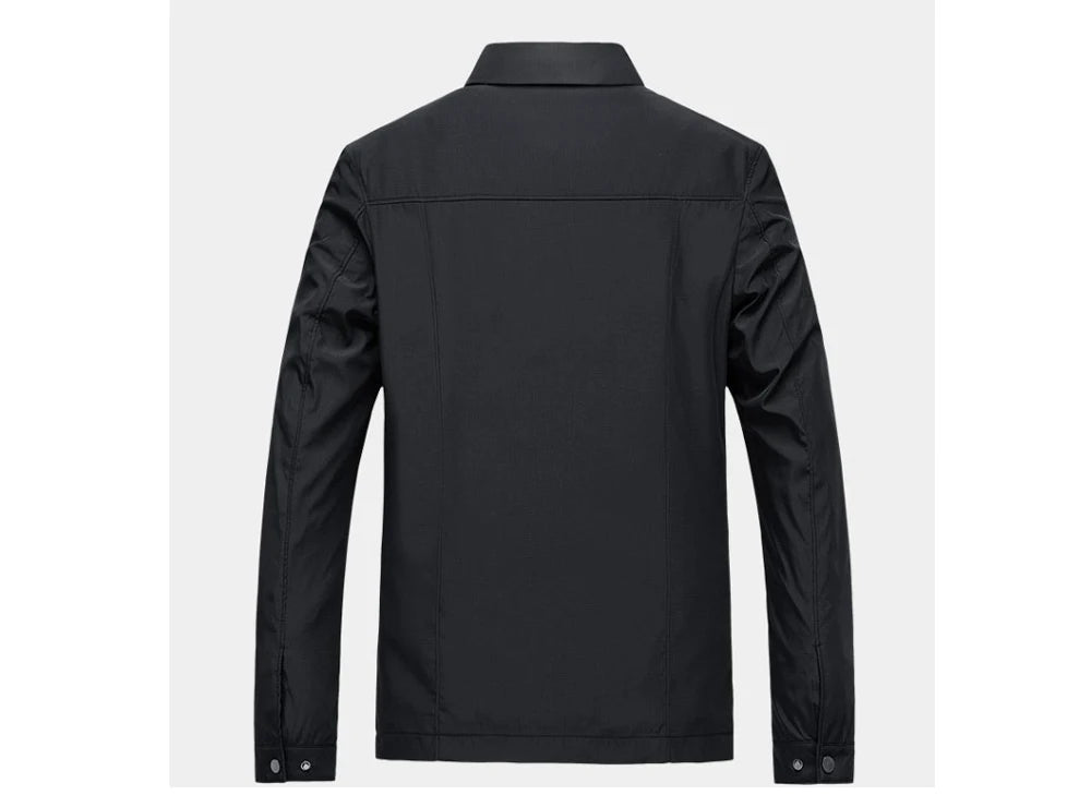 Spring Men's Lightweight Jackets Fashion Lapel Business Jackets for Men Outdoor Windbreaker Golf wear Bomber Coats Men Clothing