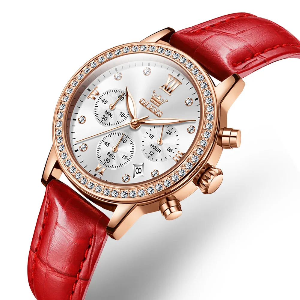 MIG & MIK STYLE™ Women's Rose Gold Diamond Quartz Watch