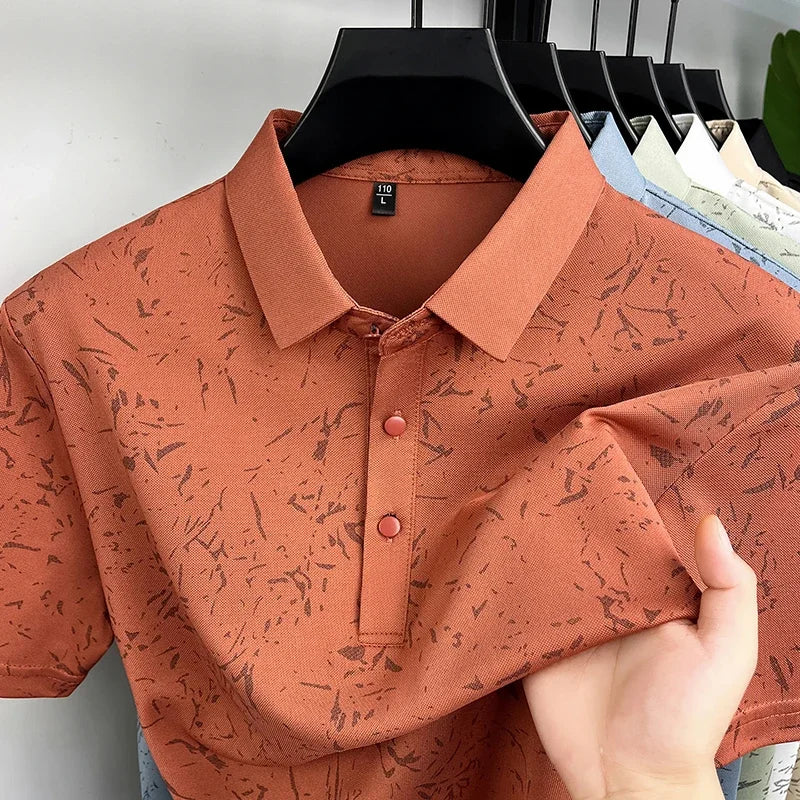 MIG & MIK STYLE™ Abstract Gradient Polo Shirt